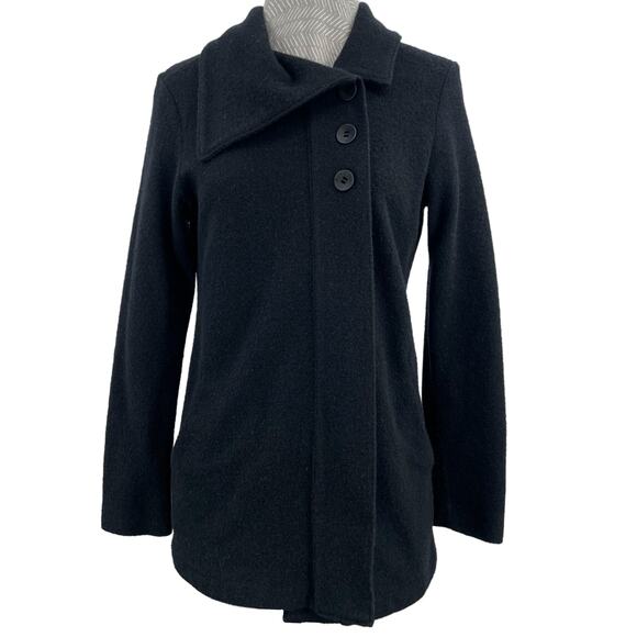 Ibex Reese Merino Wool Black Cardigan Light Sweater Jacket Spring Classic Size M - Picture 1 of 8